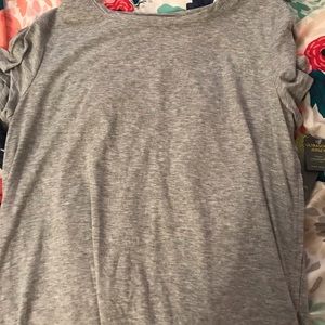 Gray workout tee